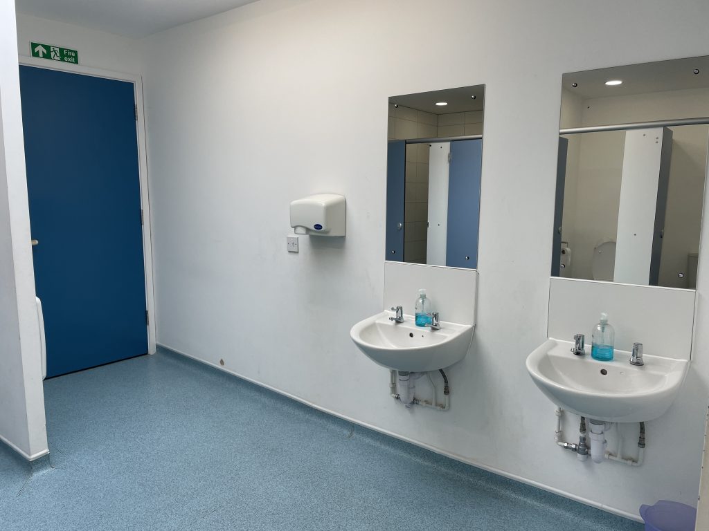 Paxmead main bathroom facilities - 2 hand basins